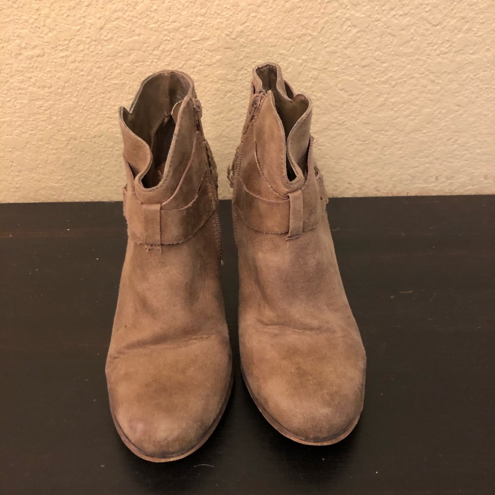Brown Heeled Booties